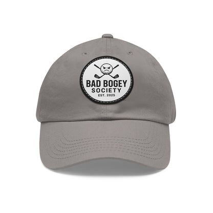 Dad Hat with Leather Patch – Unstructured Low Profile Cap | Comfortable Bio-Washed Cotton | Stylish Casual Wear