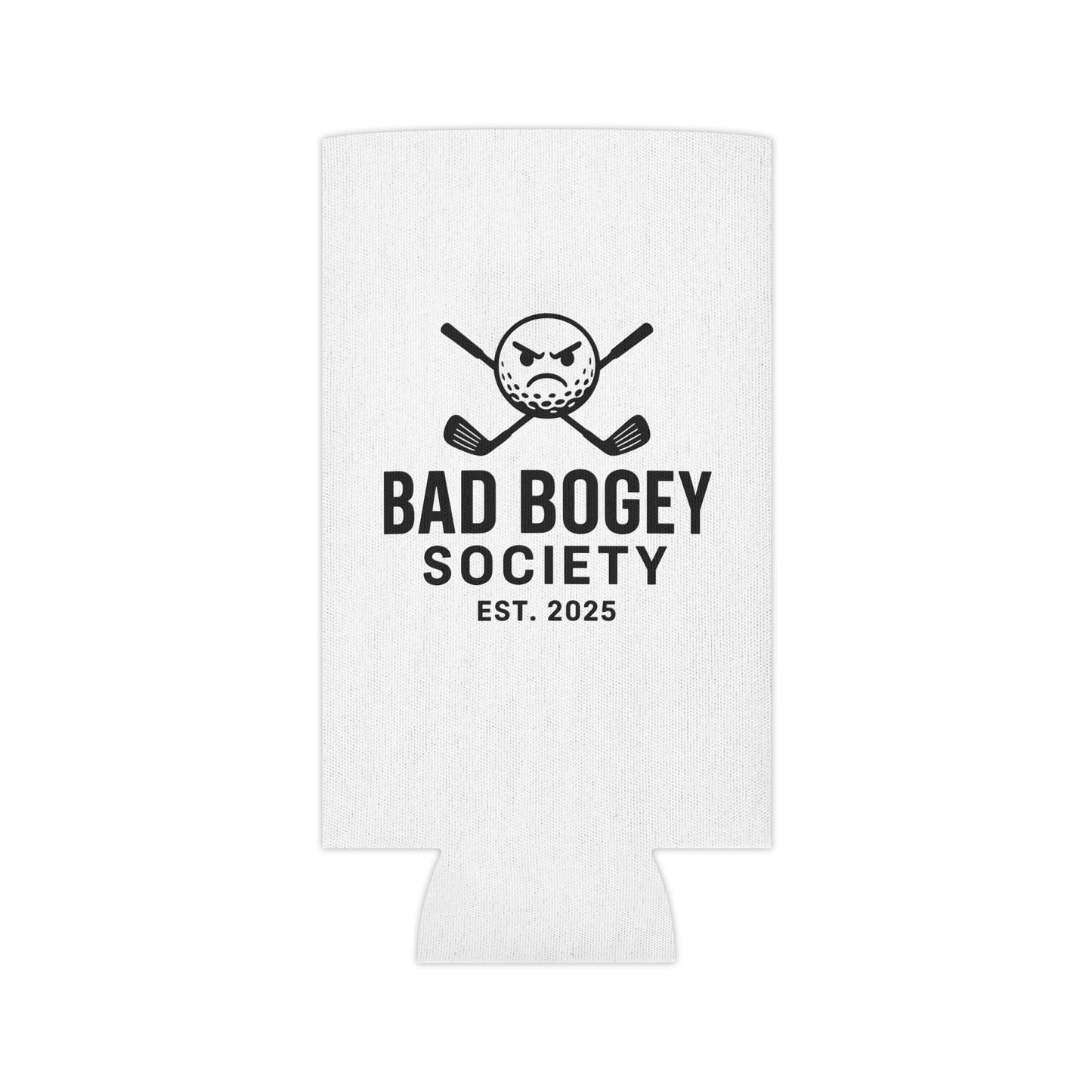 Bad Bogey Society Can Cooler – Fun Golf Gift & Drink Insulator | Perfect for Summer Parties & Outdoor Fun