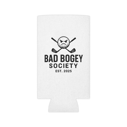 Bad Bogey Society Can Cooler – Fun Golf Gift & Drink Insulator | Perfect for Summer Parties & Outdoor Fun
