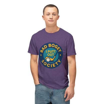 Golf T-Shirt for Humorous Golfers - 'I Putt Out / Just Tap It In' Design