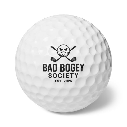 Custom Golf Balls – Bad Bogey Society Personalized Golf Accessories | Unique Gifts for Golf Lovers | Perfect for Tournaments & Party Favors