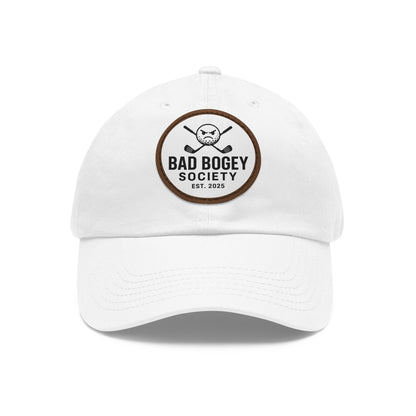 Dad Hat with Leather Patch – Unstructured Low Profile Cap | Comfortable Bio-Washed Cotton | Stylish Casual Wear
