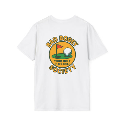 Funny Golf T-Shirt Bad Bogey Society Unisex