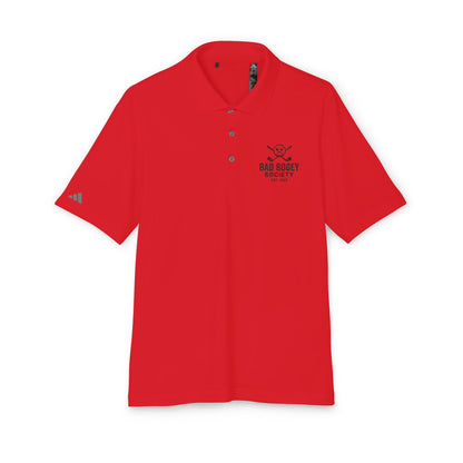 Adidas Unisex Performance Polo - Bad Bogey Society Golf Shirt | Eco-Friendly Sportswear | Cool & Comfortable | Gift for Golf Lovers