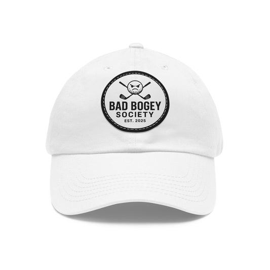 Dad Hat with Leather Patch – Unstructured Low Profile Cap | Comfortable Bio-Washed Cotton | Stylish Casual Wear