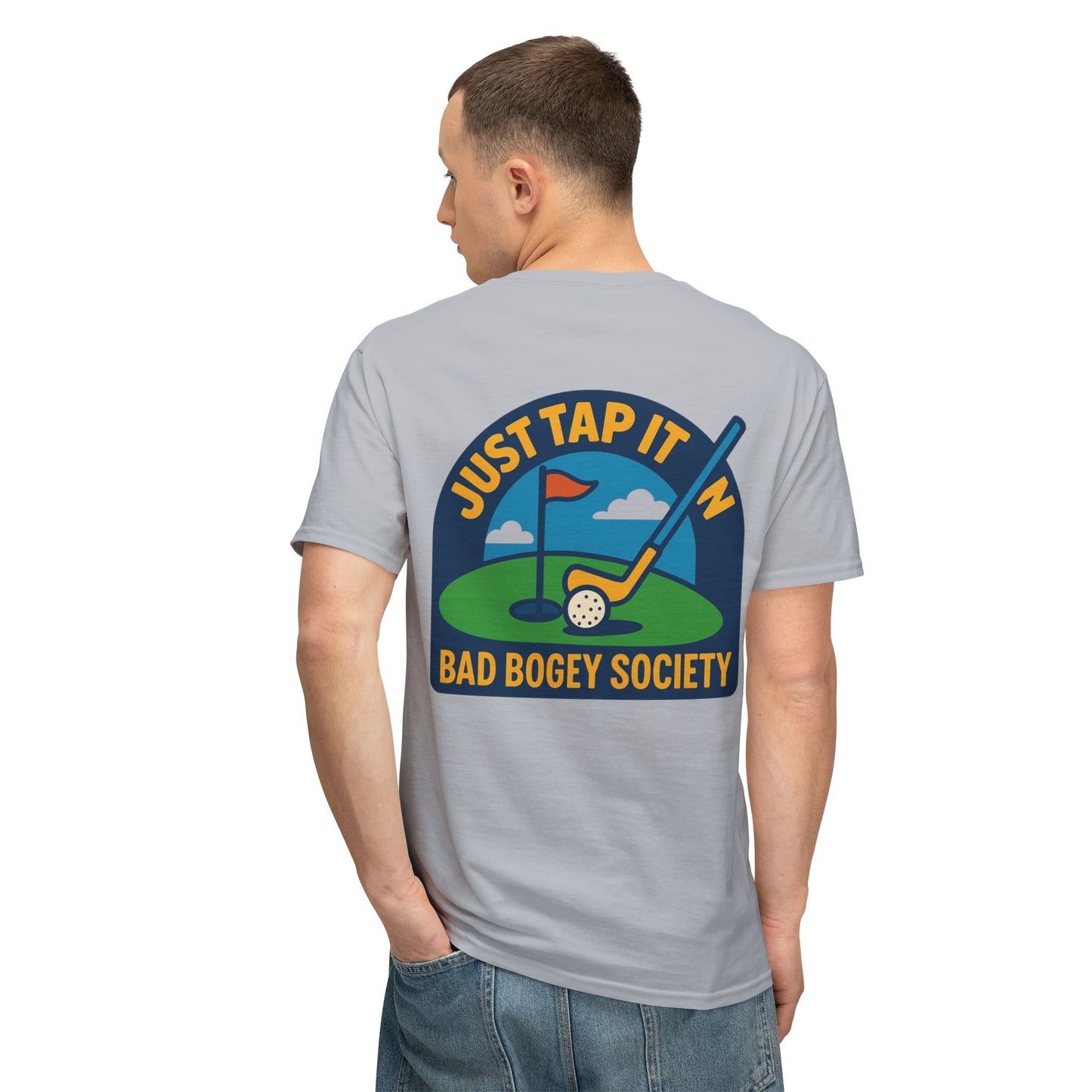 Golf T-Shirt for Humorous Golfers - 'I Putt Out / Just Tap It In' Design