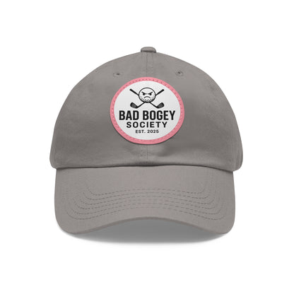 Dad Hat with Leather Patch – Unstructured Low Profile Cap | Comfortable Bio-Washed Cotton | Stylish Casual Wear