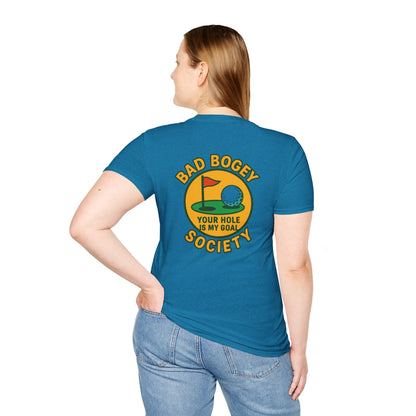Funny Golf T-Shirt Bad Bogey Society Unisex