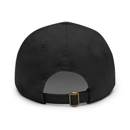 Dad Hat with Leather Patch – Unstructured Low Profile Cap | Comfortable Bio-Washed Cotton | Stylish Casual Wear