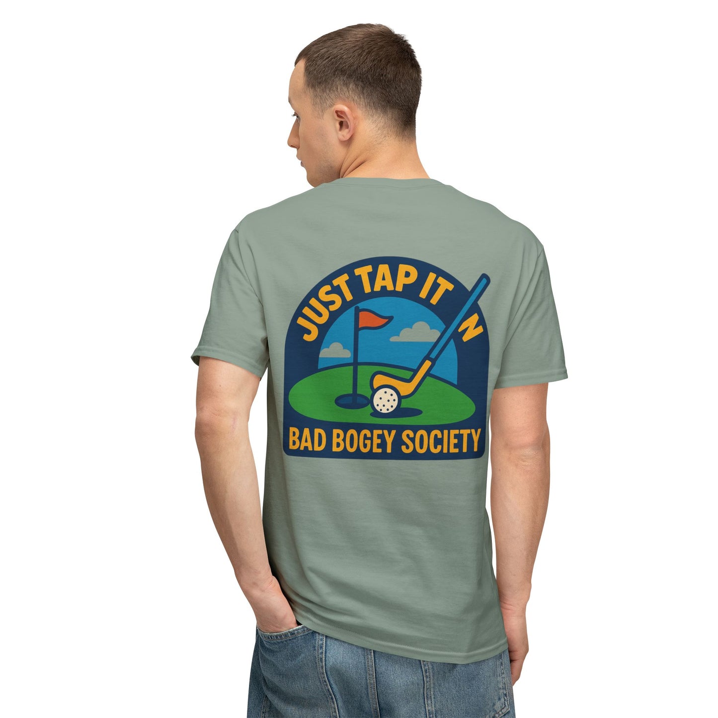 Golf T-Shirt for Humorous Golfers - 'I Putt Out / Just Tap It In' Design