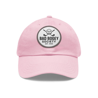 Dad Hat with Leather Patch – Unstructured Low Profile Cap | Comfortable Bio-Washed Cotton | Stylish Casual Wear