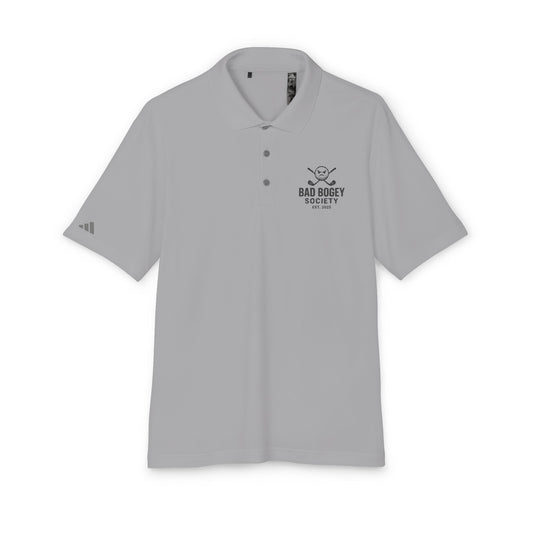Adidas Unisex Performance Polo - Bad Bogey Society Golf Shirt | Eco-Friendly Sportswear | Cool & Comfortable | Gift for Golf Lovers