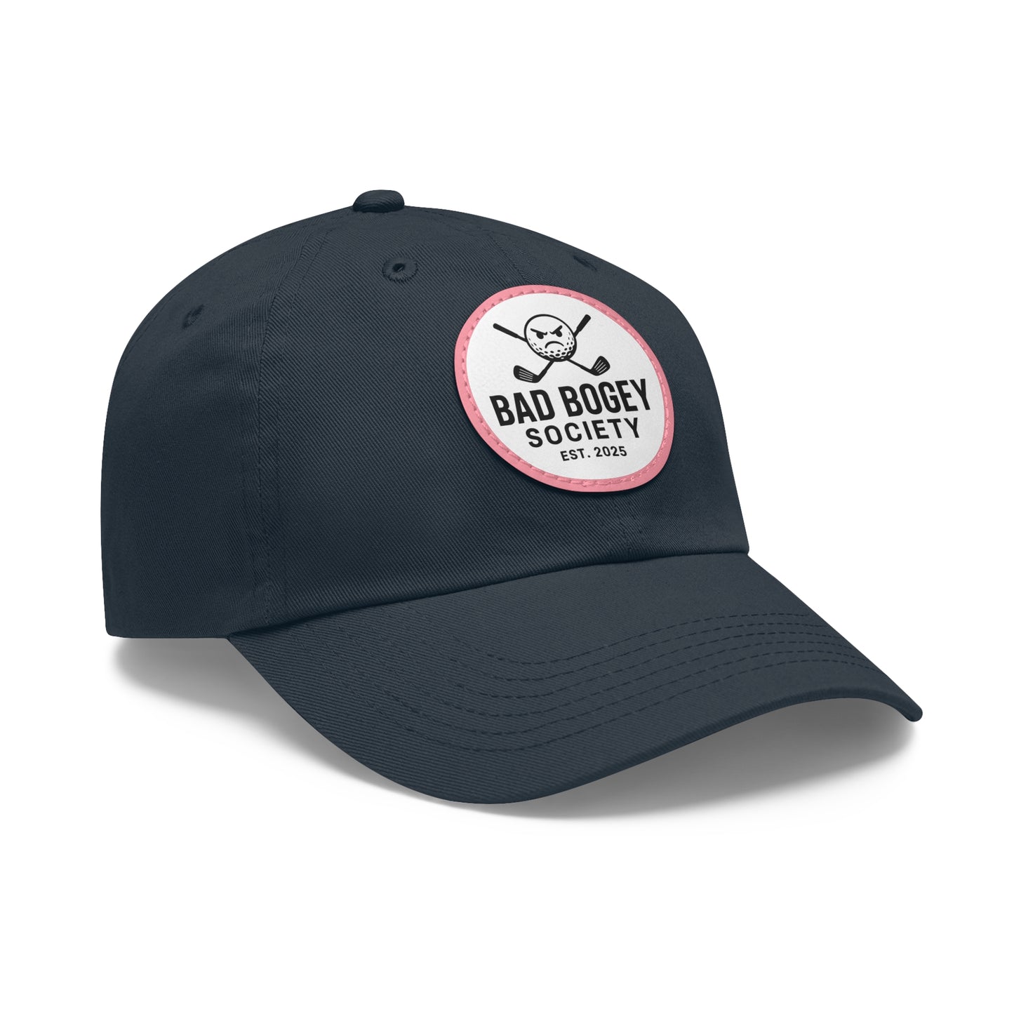 Dad Hat with Leather Patch – Unstructured Low Profile Cap | Comfortable Bio-Washed Cotton | Stylish Casual Wear