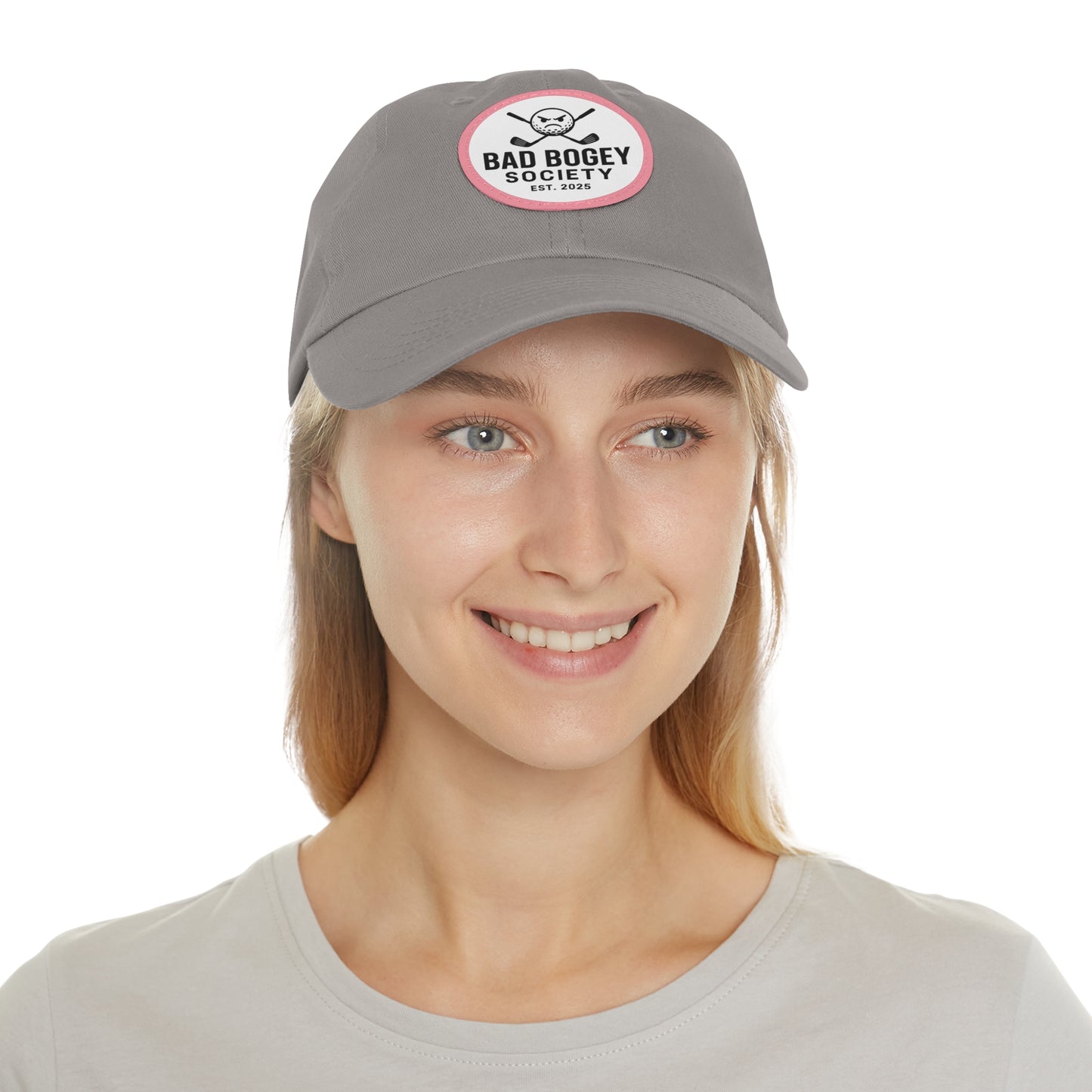 Dad Hat with Leather Patch – Unstructured Low Profile Cap | Comfortable Bio-Washed Cotton | Stylish Casual Wear
