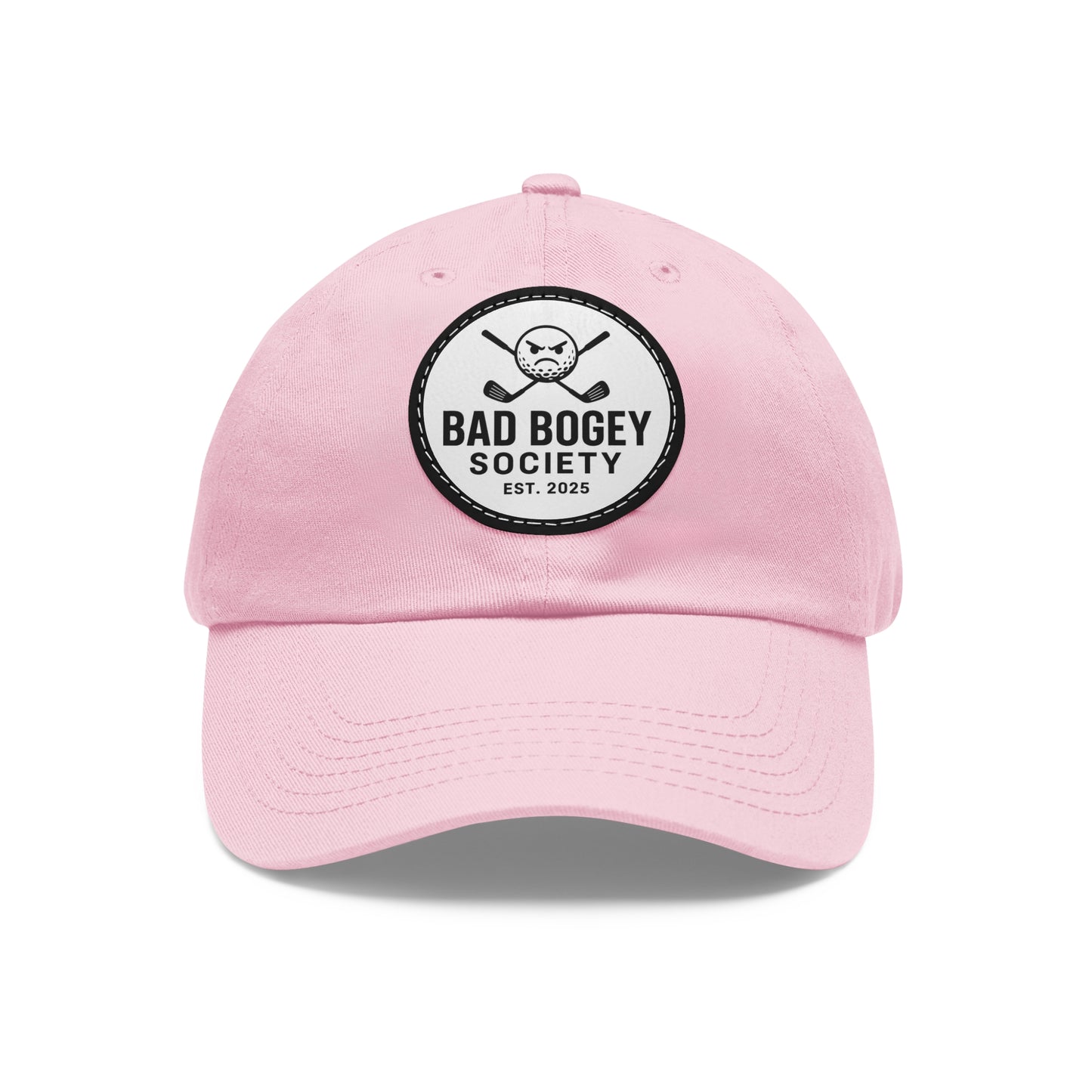 Dad Hat with Leather Patch – Unstructured Low Profile Cap | Comfortable Bio-Washed Cotton | Stylish Casual Wear