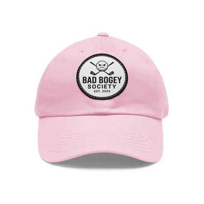Dad Hat with Leather Patch – Unstructured Low Profile Cap | Comfortable Bio-Washed Cotton | Stylish Casual Wear