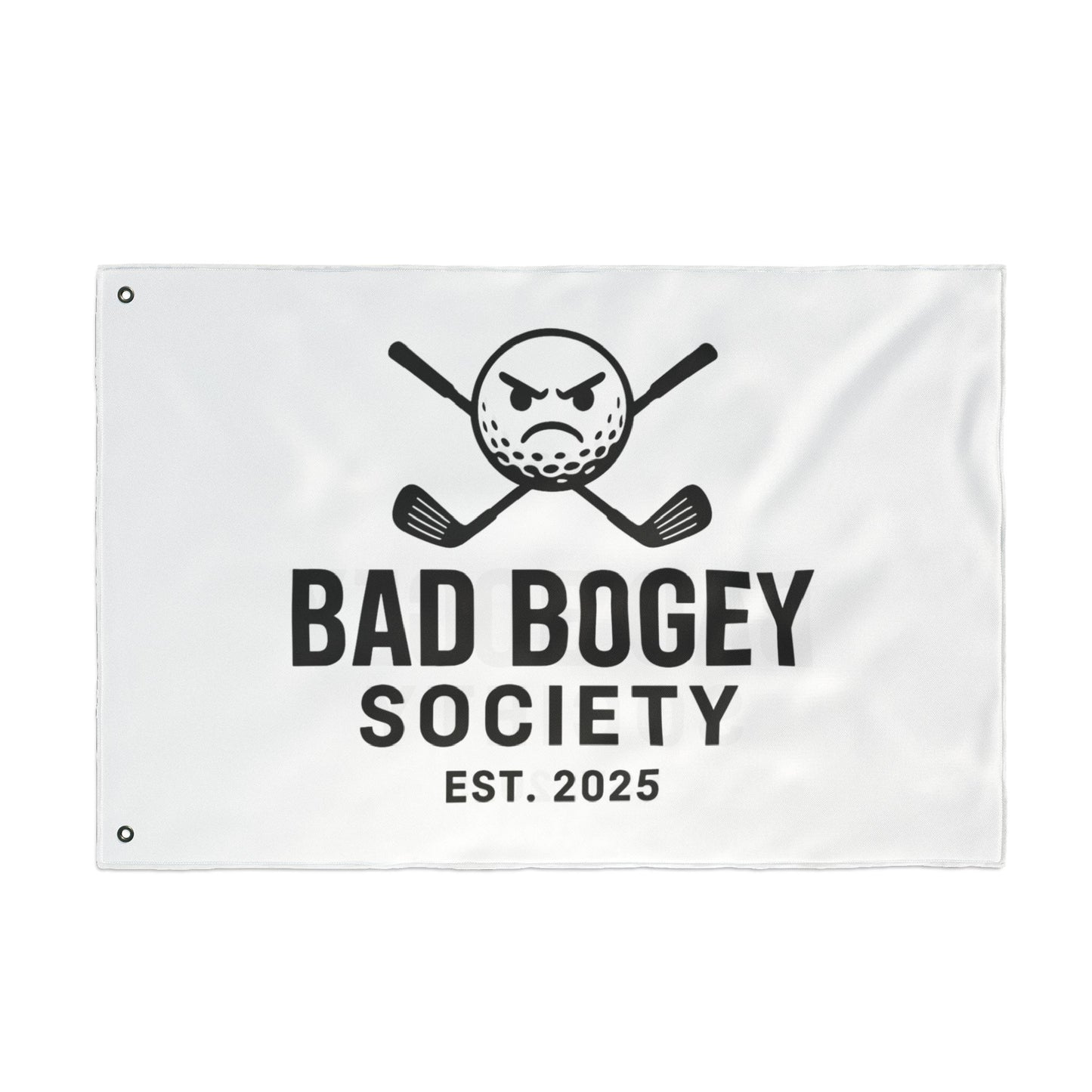 Bad Bogey Society Double-Sided Golf Flag – Outdoor Yard Decor | Perfect Gift for Golf Lovers