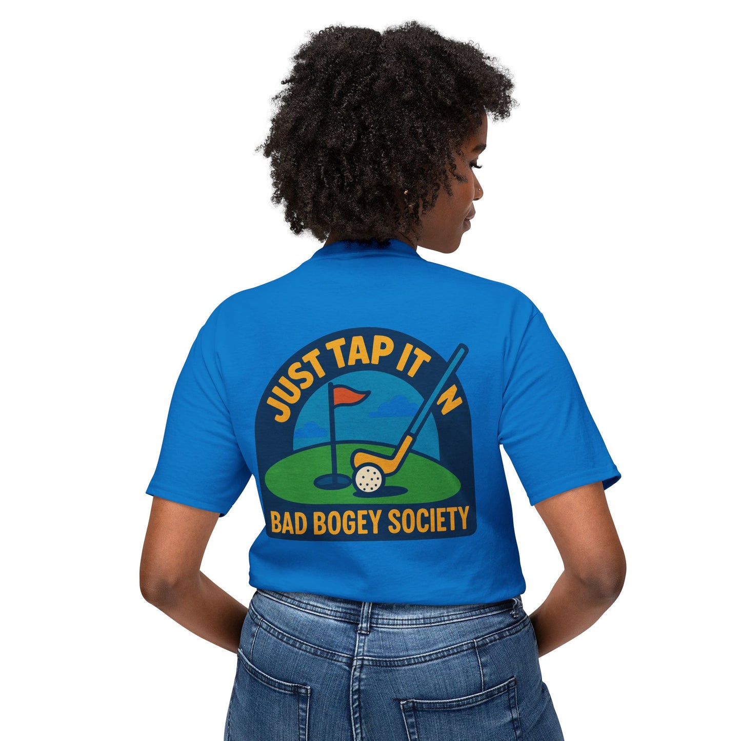 Golf T-Shirt for Humorous Golfers - 'I Putt Out / Just Tap It In' Design