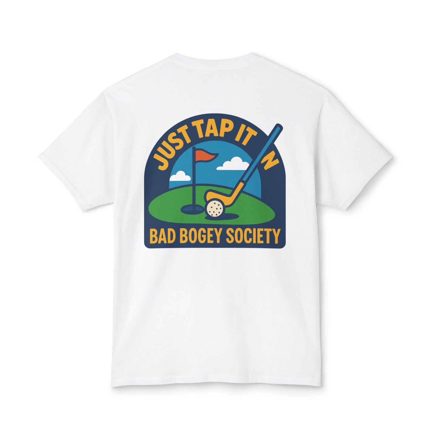 Golf T-Shirt for Humorous Golfers - 'I Putt Out / Just Tap It In' Design