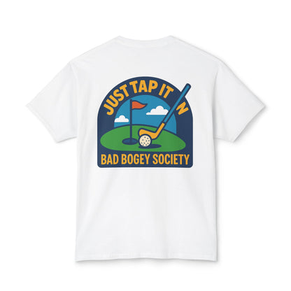 Golf T-Shirt for Humorous Golfers - 'I Putt Out / Just Tap It In' Design